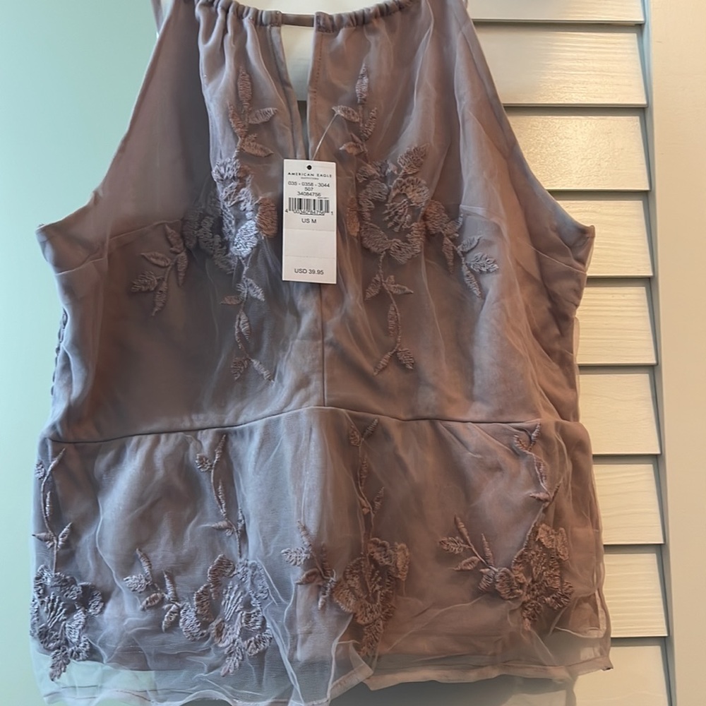 Lace Purple Sleeveless top